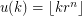 $ u(k) = \lfloor kr^n \rfloor $